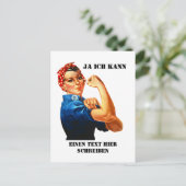 Rosie the Riveter - Yes We Can Briefkaart (Staand voorkant)
