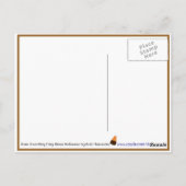 Rosie Toon Kat Fairy Kitten B&W EdgesPostcard Briefkaart (Achterkant)