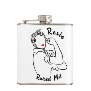 Rosie verhoogd decennium - Canvas Print Heupfles