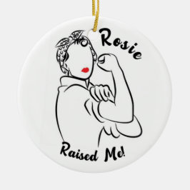 Rosie verhoogd decennium - Canvas Print Keramisch Ornament