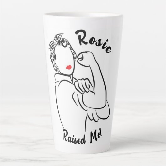Rosie verhoogd decennium - Canvas Print Latte Mok (Voorkant)