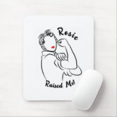 Rosie verhoogd decennium - Canvas Print Muismat (Met muis)