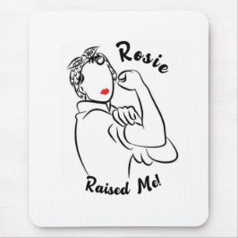 Rosie verhoogd decennium - Canvas Print Muismat
