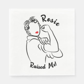 Rosie verhoogd decennium - Canvas Print Servet