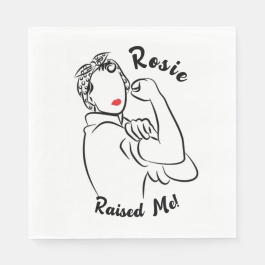 Rosie verhoogd decennium - Canvas Print Servet (Voorkant)