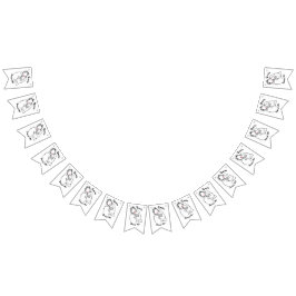 Rosie verhoogd decennium - Canvas Print Vlaggetjes