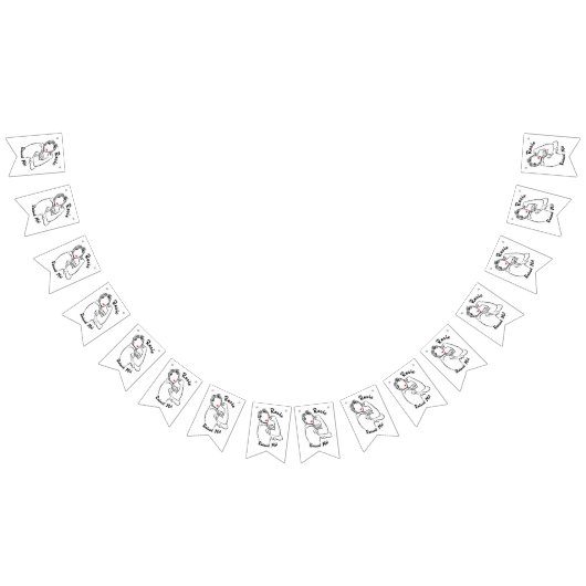 Rosie verhoogd decennium - Canvas Print Vlaggetjes (Alle)