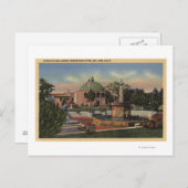 Rosikruisan Park, fontein en Uitzicht van tuinen Briefkaart (Voorkant / Achterkant)