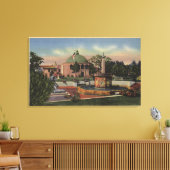 Rosikruisan Park, fontein en Uitzicht van tuinen Canvas Afdruk (Insitu (Woonkamer))