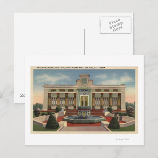 Rosikruisan Park, Roos-Croix Sciene Bldg Briefkaart (Voorkant / Achterkant)