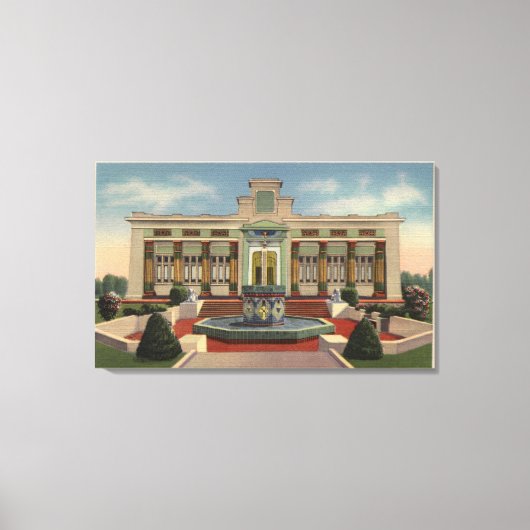 Rosikruisan Park, Roos-Croix Sciene Bldg Canvas Afdruk (Voorkant)