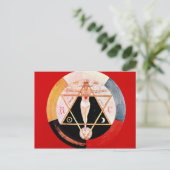 Rosikruises symbool van de Hermetische Orde Briefkaart (Staand voorkant)