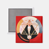 Rosikruises symbool van de Hermetische Orde Magneet (Voorkant / Achterkant)