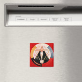 Rosikruises symbool van de Hermetische Orde Magneet (Insitu (Vaatwasser))