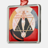 Rosikruises symbool van de Hermetische Orde Metalen Ornament (Links)