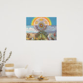 Rosikruisische symbolen van de Trinity Poster (Keuken)