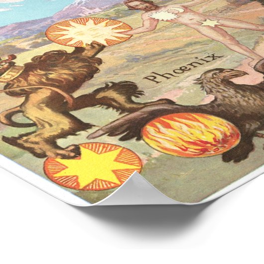 Rosikruisische symbolen van de Trinity Poster (Hoek)