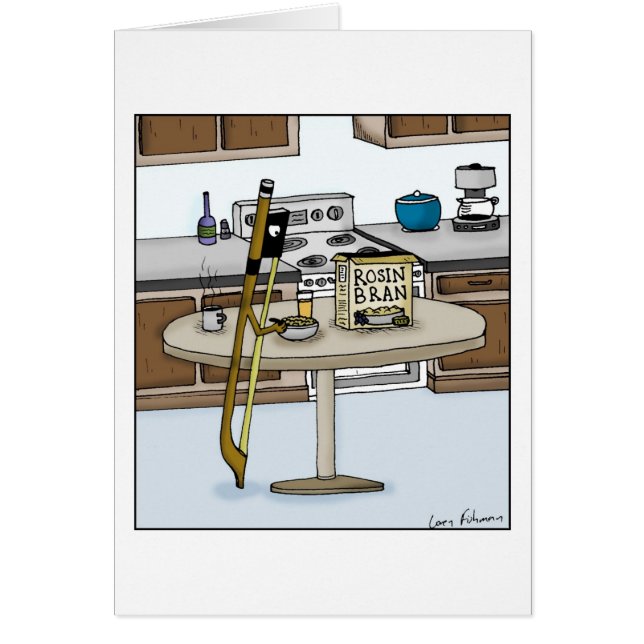 Rosin Bran String Instruments Bow Cartoon (Voorkant)