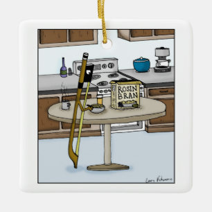 Rosin Bran String Instruments Bow Cartoon Keramisch Ornament