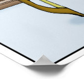 Rosin Bran String Instruments Bow Cartoon Poster (Hoek)