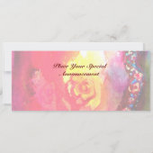 ROSINA / LADY MET ROOS EN PIJT Blauw Kaart (Achterkant)