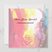 ROSINA / LADY MET ROOS EN PIJT KAART (Achterkant)