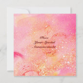 ROSINA/LADY, ROOS EN DEEL Roze Vrijgezellenfeest Kaart (Achterkant)