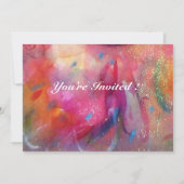 ROSINA/ROMANTISCHE LADY, ROOS EN PARROT Roze blauw Kaart (Achterkant)