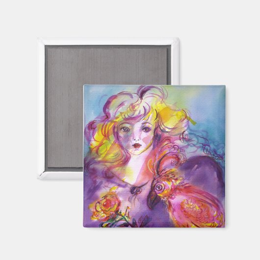 ROSINA / Venetiaans Maskerbal Magneet (Voorkant / Achterkant)