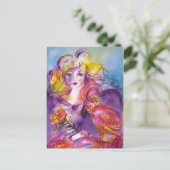 ROSINA/Venetian Masquerade Ball Briefkaart (Staand voorkant)