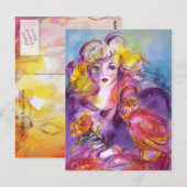 ROSINA/Venetian Masquerade Ball Briefkaart (Voorkant / Achterkant)