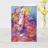 ROSINA/Venetian Masquerade Ball Kaart (Gele Bloem)