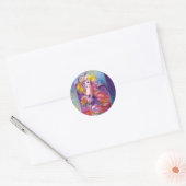 ROSINA/Venetian Masquerade Ball Ronde Sticker (Envelop)