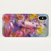 ROSINA/Young Girl met Roos en papegaai Case-Mate iPhone Case (Achterkant (horizontaal))
