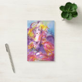 ROSINA/Young Girl met Roos en papegaai Post-it® Notes (Kantoor)