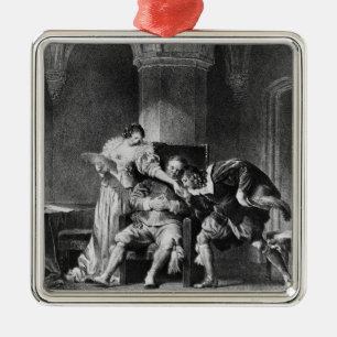 Rosine, Bartholo, Count Almaviva Metalen Ornament