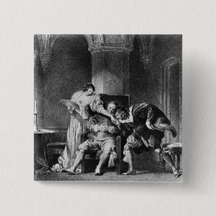 Rosine, Bartholo, Count Almaviva Vierkante Button 5,1 Cm