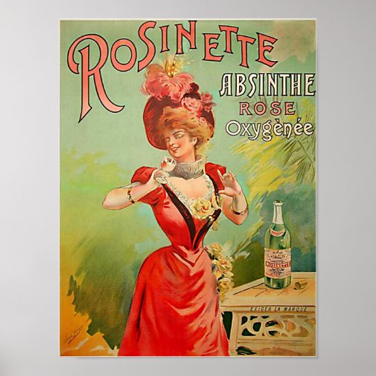 Rosinette Absinthe 1823 Poster (Voorkant)