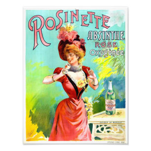 Rosinette Absinthe  Advertisement Poster