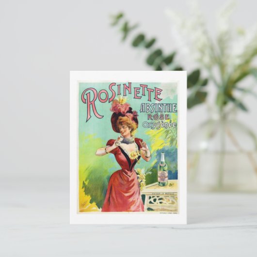 Rosinette Absinthe Briefkaart (Staand voorkant)
