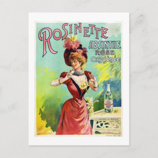 Rosinette Absinthe Briefkaart (Voorkant)