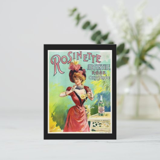 Rosinette Absinthe Briefkaart (Staand voorkant)