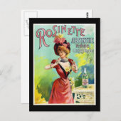 Rosinette Absinthe Briefkaart (Voorkant / Achterkant)