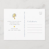 Rosj Hasjana Boom van het Leven Bladgoud op Marine Feestdagenkaart (Achterkant)