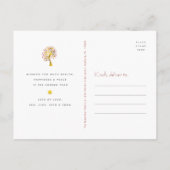 Rosj Hasjana Bourgondië Goud Folie Levensboom Vetg Feestdagenkaart (Achterkant)