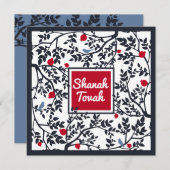 Rosj Hasjana Joods Nieuwjaar Feestdagenkaart (Voorkant / Achterkant)