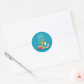 Rosj Hasjana Ronde Sticker (Envelop)