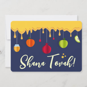 Rosj Hasjana Sjana Tova Schrift Joods Nieuwjaar Feestdagenkaart