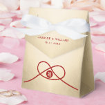 Roske Knot Union Dubbel Geluk Chinese Trouwdag Bedankdoosjes<br><div class="desc">Moderne minimalistische dubbele geluksknoop van eenheid,  liefde en huwelijk in rood en goud. De dubbele geluksknoop is een klassiek en veelbelovend symbool dat gebruikt wordt bij alle Chinese,  oosterse en Aziatische huwelijken.</div>
