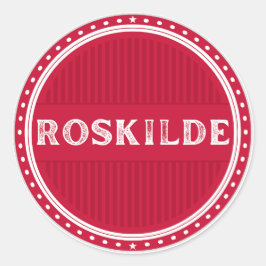 Roskilde City Pride Embleem – Deense identiteit Ronde Sticker